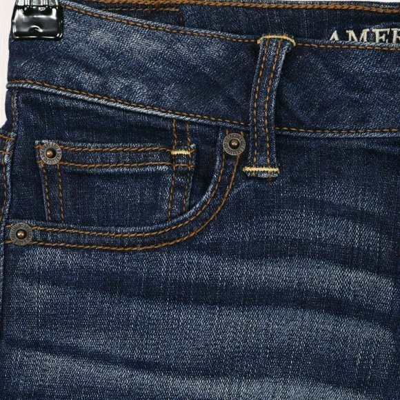 American Eagle Super Stretch Cut‎ Off Jean Shorts Distressed 0 - Picture 6 of 10